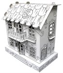 Кукольный домик Джульетты картонный домик раскраска CartonHouse
