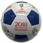 Футбольный мяч Волк Забивака FIFA World Cup Russia 2018 GOAL 23см синий с белым