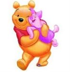 Воздушный шар 32" Винни и Пятачок объятия