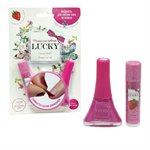 Набор косметики Lucky Лак для ногтей цвет 133 фуксия и Бальзам для губ Клубничный Только для девочек Детская косметика
