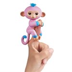 Fingerlings Интерактивная обезьянка КАНДИ двухцветная (розовая и голубая) WowWee
