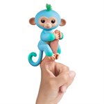 Fingerlings Интерактивная обезьянка ЧАРЛИ двухцветная (голубая с зелёным) Ombre WowWee