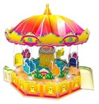 Цепная карусель 3D-пазл с механизмом вращения Луна-Парк 103 детали 1TOY Т59383