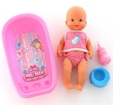 Игровой набор кукла Пупс с ванной для купания Полесье