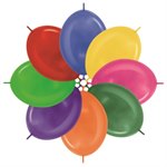 Воздушный шар Линколун 6" ассорти металлик 100 шт. Sempertex