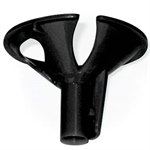 Насадки для крепления надутого воздушного шарика 100 шт. чёрные