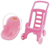 Коляска для кукол Pink Line 2в1 с переноской Полесье 44525