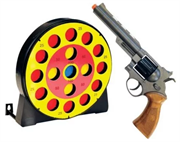 Игрушечное оружие Edison Giocattoli 485 Револьвер с мишенью