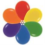 Воздушный шар 12' Ассорти, кристалл, 100 шт. Sempertex