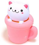 Сквиши М-м-мняшка игрушка-антистресс Кошка в чашке 1Toy