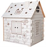 Картонный домик раскраска BibaLina Colouring play-house