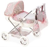 Коляска для кукол складная 55 см с сумкой Reborn de Paris Arias