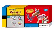 Гибкий конструктор Waveplay 20-D Wood Animal 54 EVA и деревянных элемента