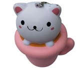 Сквиши М-м-мняшка игрушка-антистресс Кошка в чашке 1Toy