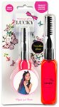 Детская тушь для волос Lucky цвет неоновый красный Только для девочек Детская косметика