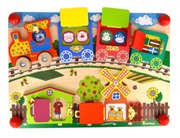 Бизиборд развивающая доска Вагончики ALATOYS ББ103