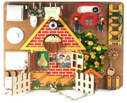 Бизиборд развивающая доска Загородный дом Бэмби