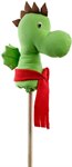 Лошадка скакалка на палочке Динозавр Дракоша Коняша