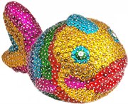 Объемная фигурка с пайетками Рыбка набор для детского творчества Волшебная мастерская