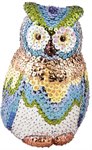 Объемная фигурка с пайетками Совушка набор для детского творчества Волшебная мастерская