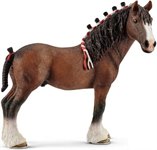 Мерин клейдесдальской породы Фигурка лошади для конюшни Schleich 13808