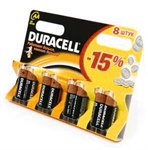 Батарейка 8хAA DURACELL LR6 BL8