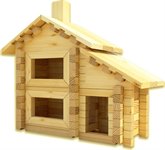 Деревянный конструктор Лесовичок Разборный домик №1 110 элементов les 001