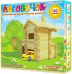 Деревянный конструктор Лесовичок Разборный домик №3 150 элементов les 003