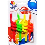 Набор свечей для торта 9 см Спирали 4 шт.