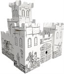 Рыцарский замок  раскраска Балуем и Балуемся 103