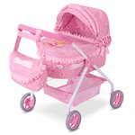 DeCuevas Коляска для кукол с сумкой розовая серия Мария 56 см