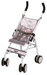 DeCuevas Коляска-трость для кукол с чехлом серая серия Скай 75 см