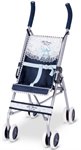 DeCuevas Коляска-трость для кукол с чехлом бело-синяя серия Романтик 75 см