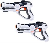 Интерактивное оружие LAZERTAG набор из двух бластеров со звуковыми и световыми эффектами 1TOY Т12449