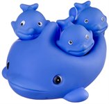 Игровой набор для ванны с брызгалкой Дельфин с дельфинчиками 4 шт. BONDIBON ВВ2753