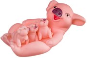 Игровой набор для ванны с брызгалкой Свинья с поросятами 4 шт. BONDIBON ВВ2754