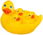 Игровой набор для ванны с брызгалкой Утка с утятами 4 шт. BONDIBON