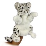 Детеныш снежного барса мягкая игрушка на руку для кукольного театра 32 см Hansa 7502