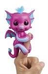 FINGERLINGS дракон Сенди интерактивный розовый голубой WowWee