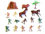 Солдатики ковбойцы Игровой набор Тилибом 17 шт