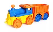 ВЖУХ паровозик инерционный с вагончиком Биплант