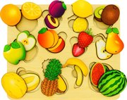 Развивающая доска "Фрукты" с разрезными вкладышами внутри Нескучные игры