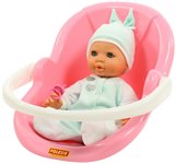 Игровой набор кукла Пупс Забавный с соской и переноской Полесье 71491