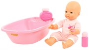 Кукла Пупс Забавный с соской и набором для купания Полесье