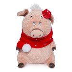 Кабаниха Ненила в красно-белом мягкая игрушка Басик и компания 25 см BUDI BASA