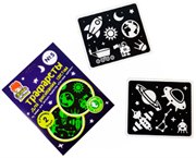 Рисуй светом Трафарет №5 Космос для рисования в темноте с планшетом Световые картины