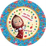 Тарелки праздничные Машины сказки 18 см 6 шт Маша и Медведь