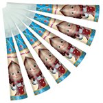 Горны-дудочки праздничные Машины сказки 6 шт Маша и Медведь