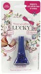 Детский лак для ногтей Lucky Конфетти цвет 13К синий с блёстками Только для девочек Детская косметика