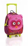 Детский чемоданчик сумка тролли на колесиках Wild Pack Сова